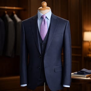 DOUGLAS & GRAHAME 3 Piece Navy Suit