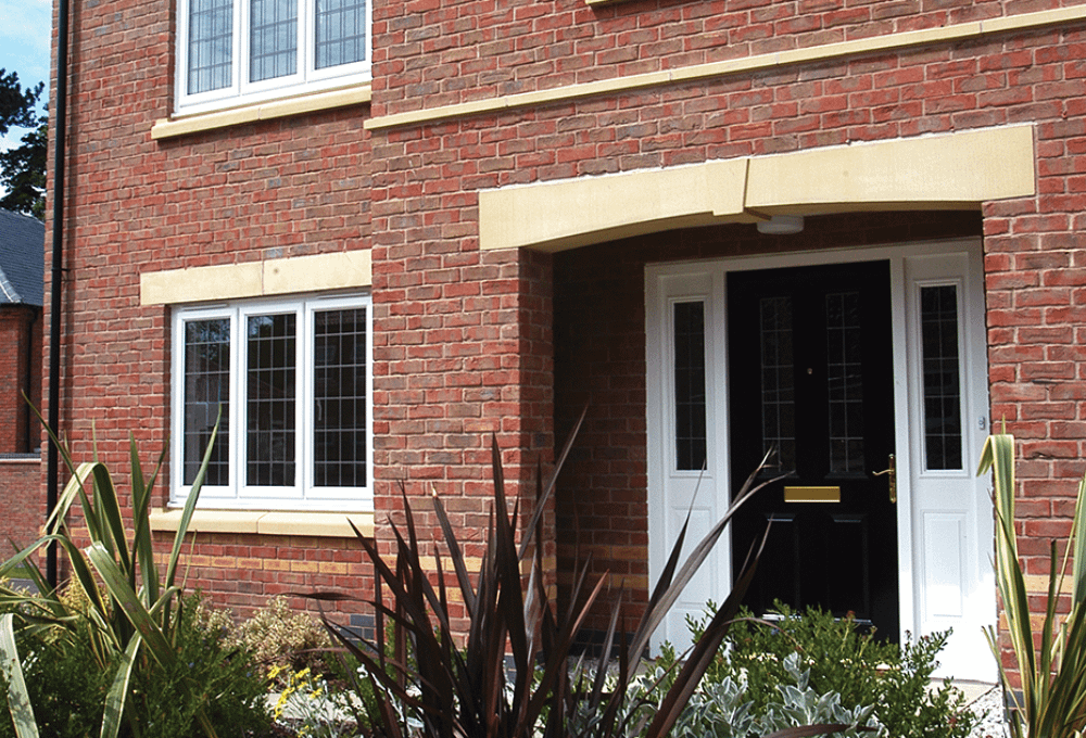 black pvc entrance door