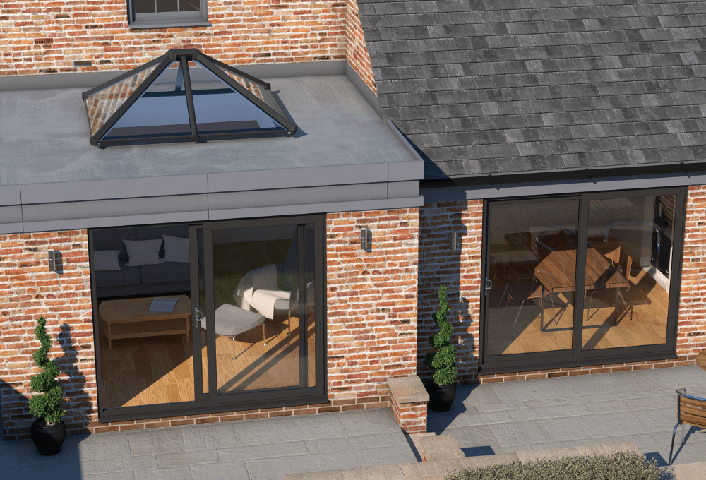 syncro sliding patio door black