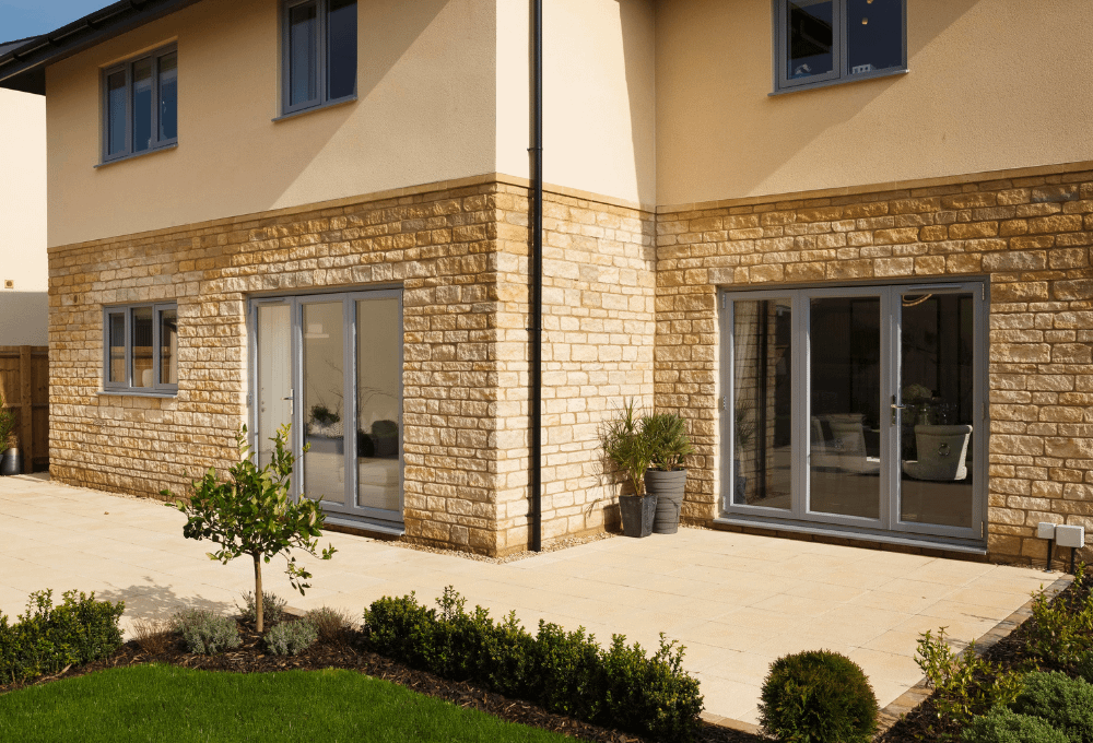 aspect anthracite grey bi-fold doors