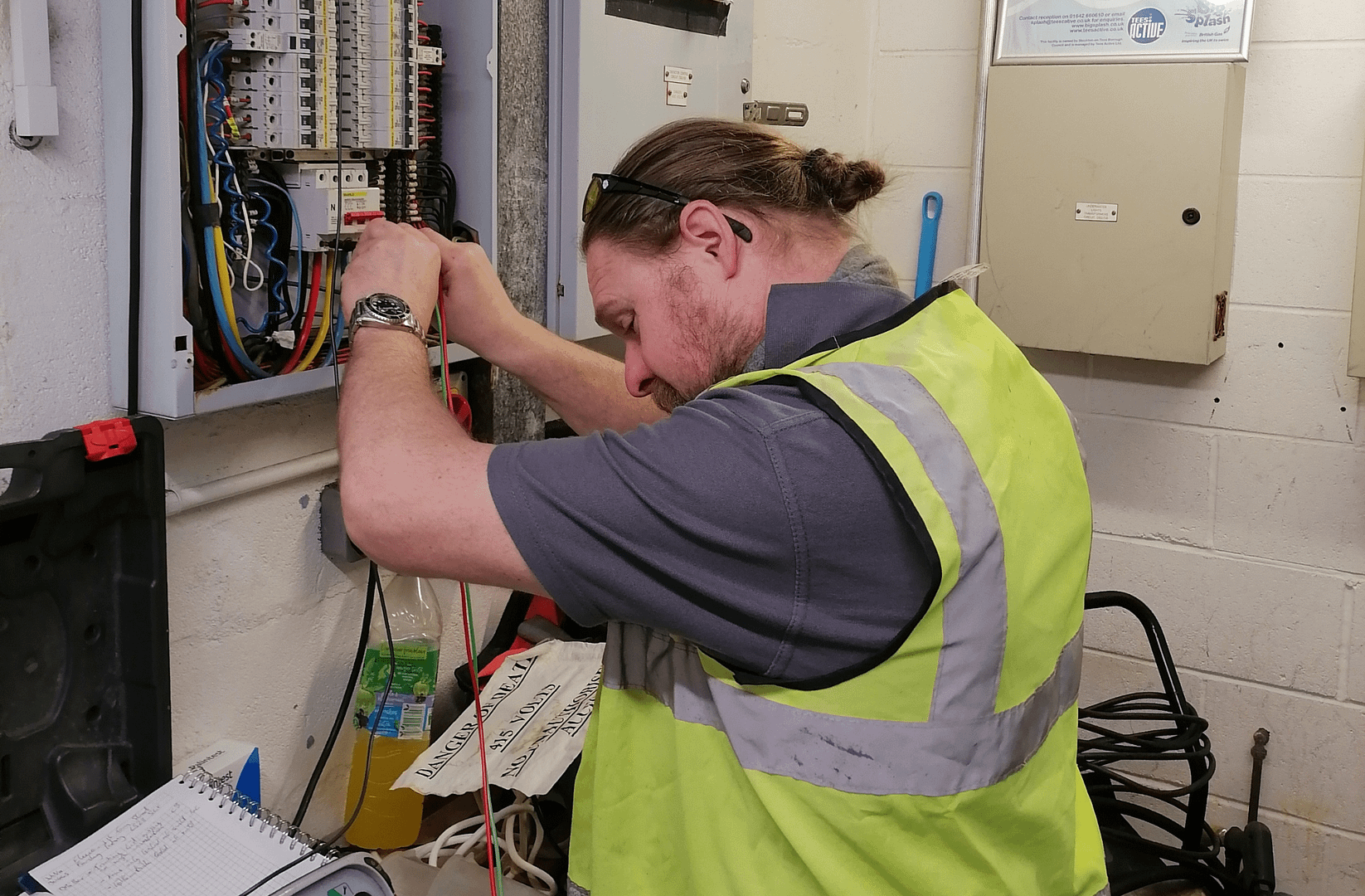 electrician at work
