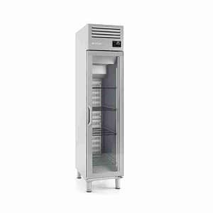 Upright Single Hinged Glass Door Gastronorm Refrigerator