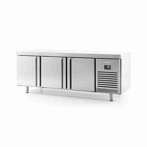 Triple Hinged Door Pass Thru Refrigerated Counter